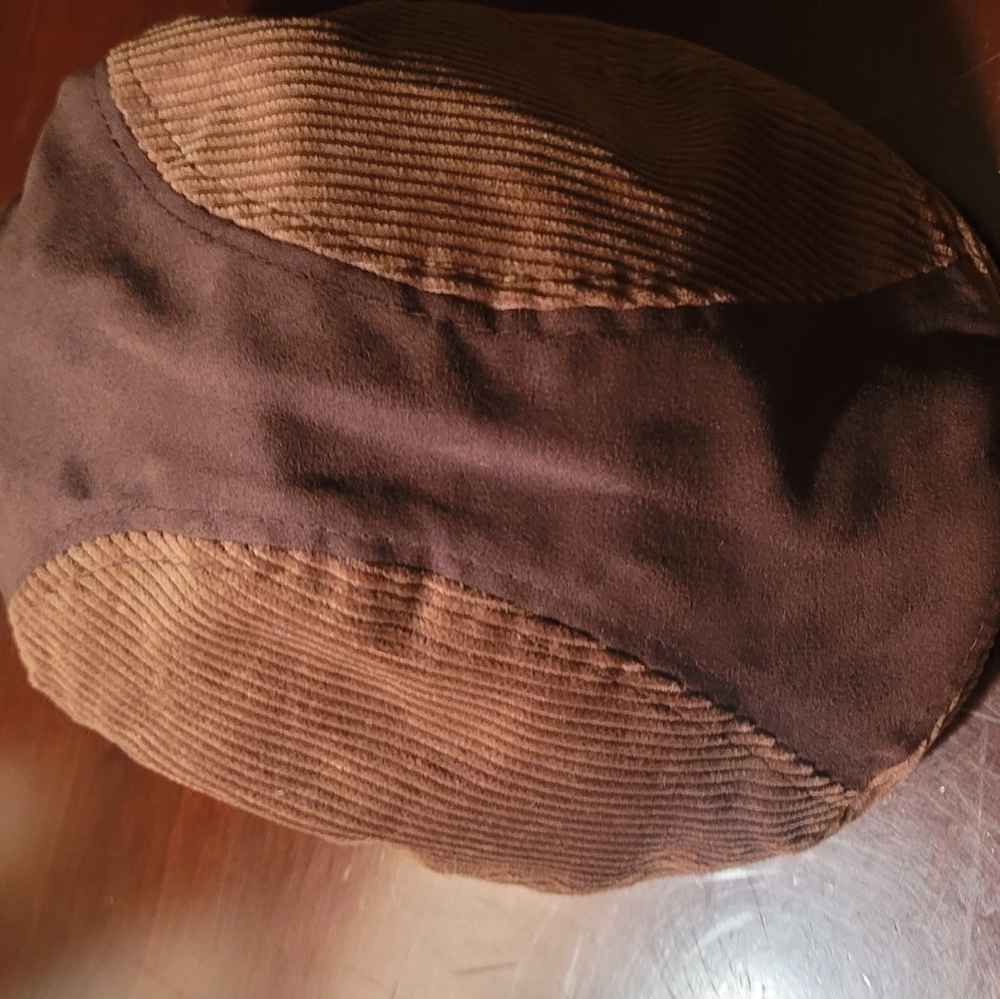 Cubavera Hat New With Tags Brown Cordoroy Suede